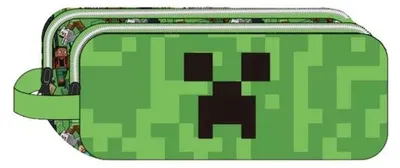 Produktbild von Minecraft Face 2 Fächer Federmäppchen 23 cm