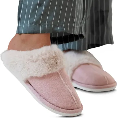 Produktbild von Damen Weich Hausschuhe Slipper SlipOn Pantoffeln Schlappen Alma Rosa Gr.36/37