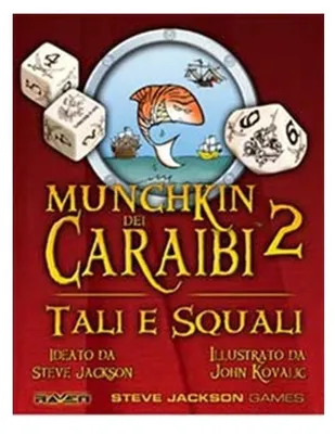 Imagen del producto de Munchkin dei Caraibi - Tali e Squali  (Edición italiana) – Juego de mesa – Steve Jackson Games – 2-6 jugadores – 12+