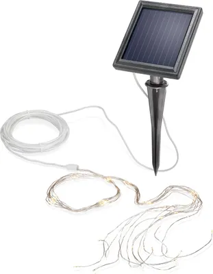 Image de esotec Solar Wire Guirlandes lumineuses Voile de lumière Verena avec 100 LED 102178