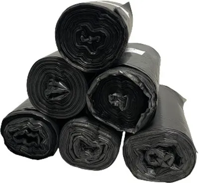 Produktbild von Müllsäcke 60 Liter Müllbeutel Müllsack 1 Rolle = 50 Stück LDPE 60 x 72 schwarz