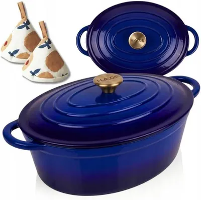 Produktbild von Emaillierter Gusseisen-Bratpfanne 6L Hage Blue