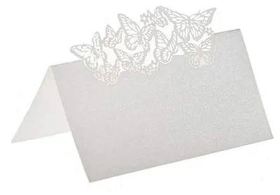 Zdjęcie produktu dla Solidchoice - 100 sztuk kartek do dekoracji stołów na wesela i imprezy, wymiar 12x9 cm