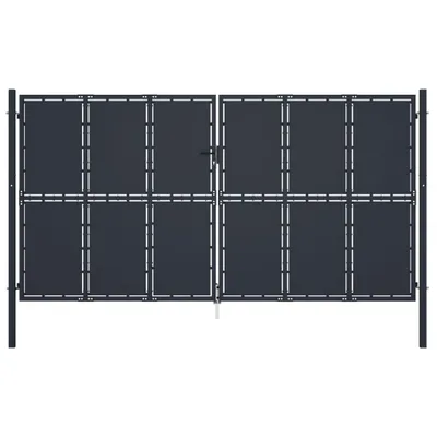 Immagine prodotto di Cancello da giardino in acciaio 400 x 175 cm antracite