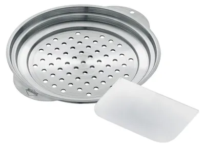 Zdjęcie produktu dla Sito do przygotowywania spätzle z łopatką, stal nierdzewna, 27 cm