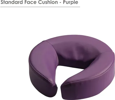 Zdjęcie produktu dla Poduszka do masażu Master Massage – poduszka pod głowę i nos, poduszka na twarz do stołu do masażu, z pianki z pamięcią kształtu i zapięciem na rzep – fioletowa