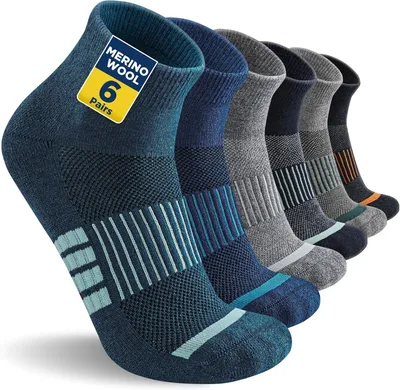 Produktbild von Wandersocken 6 Paar, Wolle, atmungsaktiv, für Outdoor