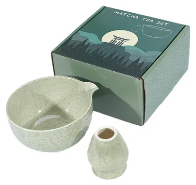 Matcha-Bowl-Set, Keramik, mit Ausgießer, 1 Stück, Japan-Stil