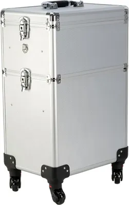 Image de Valise de coiffure trolley - Valise de maquillage trolley - Valise de maquillage - Valise de beauté