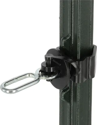Produktbild von T-Pfosten-Isolator schwarz mit Einfacheinhängung, Stück