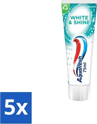 Obrázok produktu pre Aquafresh White & Shine - bieliaca zubná pasta - 75 ml - hodnotné balenie - 5 kusov