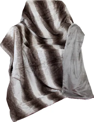 Produktbild von Kuscheldecke Chinchilla Optik 200x150cm Wohndecke braun