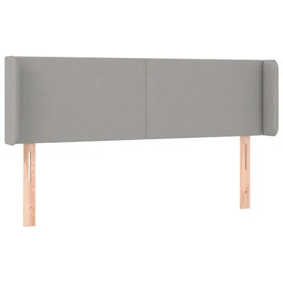 Produktbild von vidaXL Kopfteil mit Ohren Hellgrau 147x16x78/88 cm Stoff