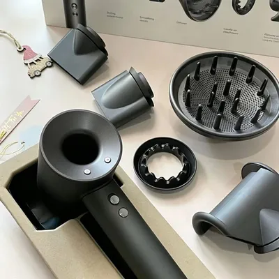 Immagine prodotto di Asciugacapelli con 5 accessori per lo styling, potente con protezione contro il surriscaldamento, asciugatura rapida per uso domestico Grigio argento /HSCFJ/