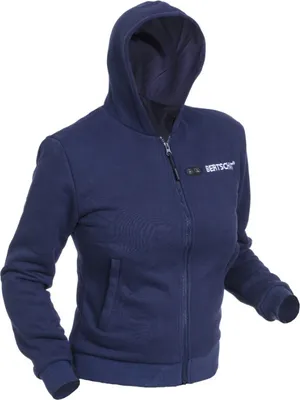Produktbild von Beheizbarer Damen Hoodie Blau - Dual Heating
