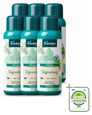 Image de 6 flacons de gel douche Kneipp à la menthe et à l'eucalyptus - 400 ml - Lot de 6