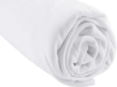 Obrázok produktu pre Napínacie prestieradlo 90 x 140 cm, Hypoalergénny bambus, Biele, Oeko-Tex , pre detskú posteľ