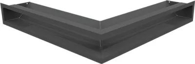 Produktbild von Eck-Lüftungsgitter LUFT 56x56x9 Graphite Slim