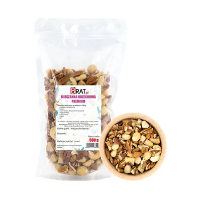 Zdjęcie produktu dla Mieszanka orzechowa PREMIUM 500g Brat.pl