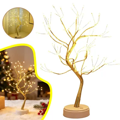 Produktbild von LED Lichterbaum, 108 LED Deko Lampe Leuchtzweige 8 Modi Dimmbar, mit Fernbedienung Timer