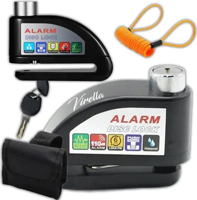 Produktbild von Bremsscheibenschloss mit Alarm 120dB für Motorräder, Roller und Fahrräder