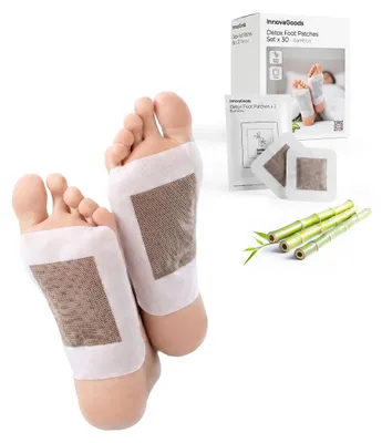 Imagen del producto de Parches desintoxicantes para pies con bambú y extractos naturales InnovaGoods, 30 unidades