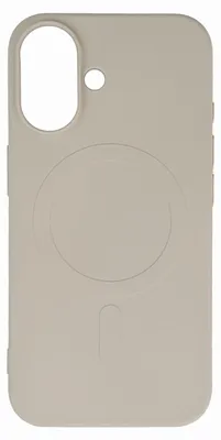 Image de Étui en silicone liquide avec MagSafe pour iPhone 16e - beige