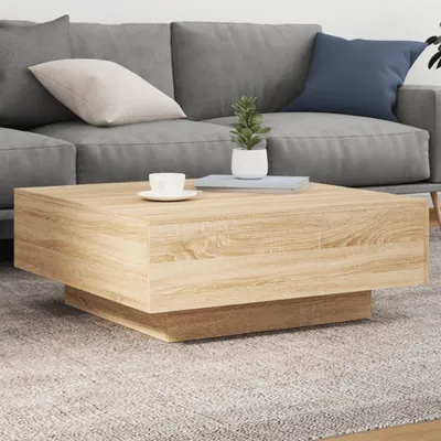 Zdjęcie produktu dla vidaXL Stolik kawowy dąb sonoma 80x80x31 cm materiał drewnopochodny