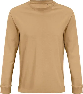 Obrázok produktu pre SOLs 03982 | Uni tričko s dlhým rukávom Pioneer XS až 4XL - Farba: Dark Beige - Veľkosť: XL