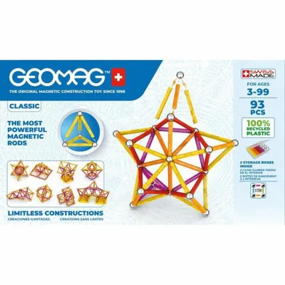 Obrázok produktu pre Geomag Classic GM273, Hračka s neodýmovým magnetom, 3 rok / roky, Viacfarebný