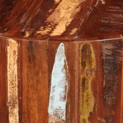Image de vidaXL Table basse en vieux bois ronde