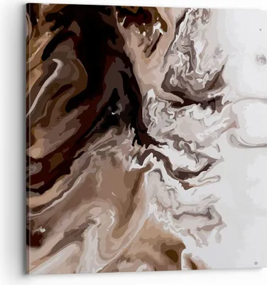 Produktbild von Bild auf Leinwand - Leinwandbild - Abstraktion modern - 70x70cm - Wand Bild - Wanddeko - Wandbilder - Leinwanddruck - Bilder - Kunstdruck - Wanddekoration - Leinwand bilder - Wandkunst - AC70x70-4073