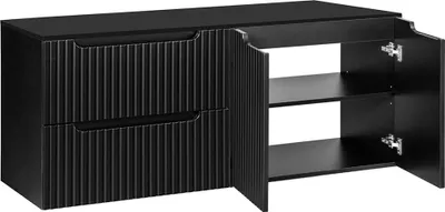Produktbild von Doppelwaschtisch-Unterschrank 160cm, in schwarz, NEWPORT-56-BLACK
