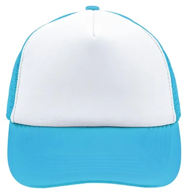 Produktbild von Myrtle Beach - Baseball-Mütze, Netzmaterial, Polyester LT998 (Einheitsgröße) (Weiß/Pazifikblau)