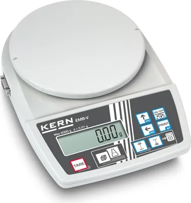 Zdjęcie produktu dla Waga szkolna Kern & Sohn EMB 2000-2V Nośność: 2000 g, dokładność odczytu: 0,01 g