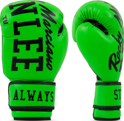 Zdjęcie produktu dla Rękawice bokserskie ze skóry syntetycznej CHUNKY B Neon Green 10 oz BENLEE