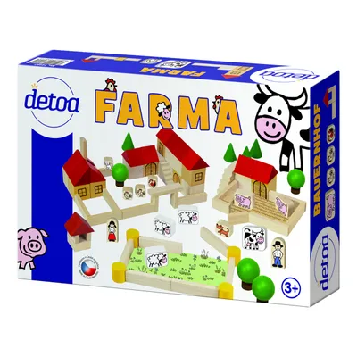 Produktbild von Detoa Holzbaukasten Farm 100 Stück
