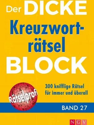 Obrázek produktu pro Der dicke Kreuzworträtsel-Block Band 27
