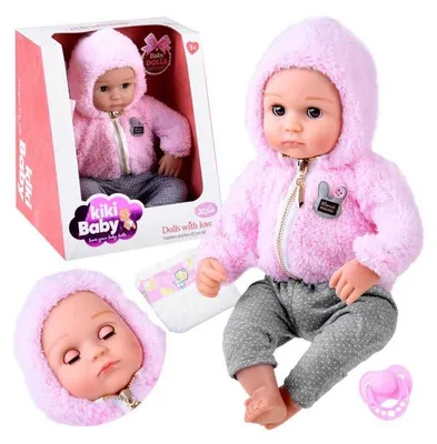 Obrázok produktu pre Detská bábika 43 cm gumové mäkké bruško ZA4283