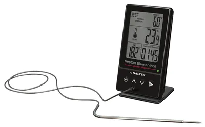5-in-1 Digital-Thermometer, Dualsensoren, 14,5 cm Sonde, 0,1 °C genau