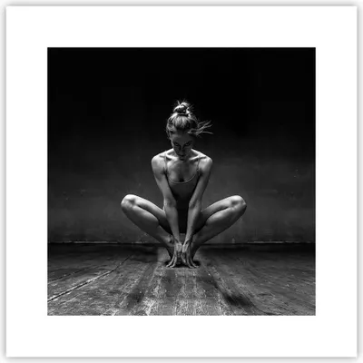 Produktbild von Poster - Poster ohne Rahmen - Tänzerin Frau Ballerina - 30x30 cm - Wand Bild - Wanddeko - Wandbilder - Kunstposter - Wandposter - Bilder - Kunstdruck - Wanddekoration - Wandbild - P2XAC30x30-4925