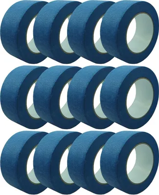 Obrázek produktu pro 12 rolí Pro Mask modré jemné krepové pásky 50 mm x 50 m