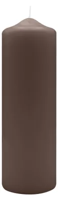 Produktbild von Spitzkopf Stumpen Kerzen Mocca 25 x Ø 8 cm, 6 Stück