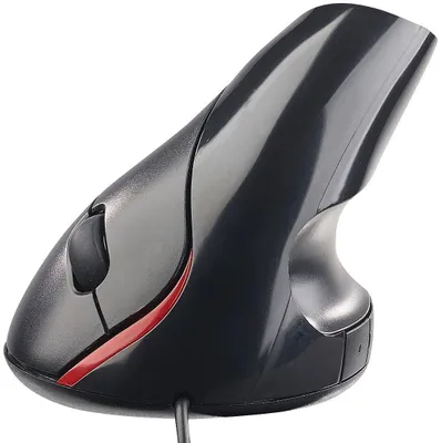 Obrázok produktu pre Ergonomická optická myš Ergo Maus s USB pripojením, vertikálny dizajn, 1600 dpi, 5 tlačidiel, káblová. Ergonomická myš pre počítač