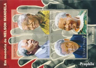 Produktbild von Briefmarken Sao Tome e Principe 2014 Mi 5459-5462 Kleinbogen (kompl. Ausgabe) postfrisch Nelson Mandela