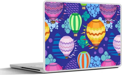 Produktbild von MuchoWow® Laptop Aufkleber Sticker Cover Ballon - Regenbogen - Muster - Kinder - Abstrakt 30x21 cm - Sticker für Laptop - Selbstklebend