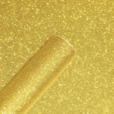 Produktbild von Glittertapete gold, 40 cm x 800 cm, selbstklebend, Vinyl, für Möbel