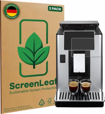 Produktbild von 2x ScreenLeaf Schutzfolie für ECAM610.75.MB/ 610.74.MB/ 610.55.SB/ 612.55.SB nachhaltiger Displayschutz Display Schutz Folie Klar Transparent