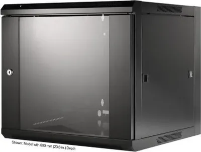 Obrázok produktu pre Intellinet 19" Wandverteiler - 9 HE - 500 (H) x 570 (B) x 450 (T) mm - Flatpack - schwarz - Wandmontiertes Regal - 9U - 60 kg - 19 kg - Schwarz