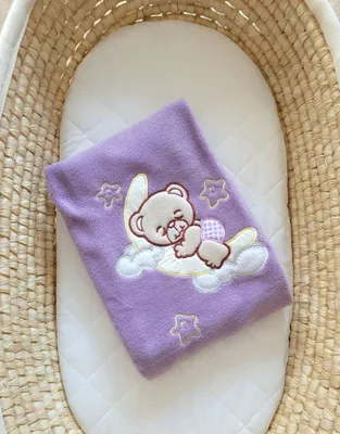 Produktbild von Babydecke aus Polarfleece, Babyschal, warm und weich für Kinderwagen und Wiege